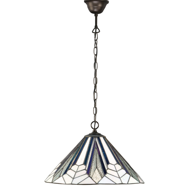 Astoria Medium Single Light Tiffany Pendant Ceiling Light