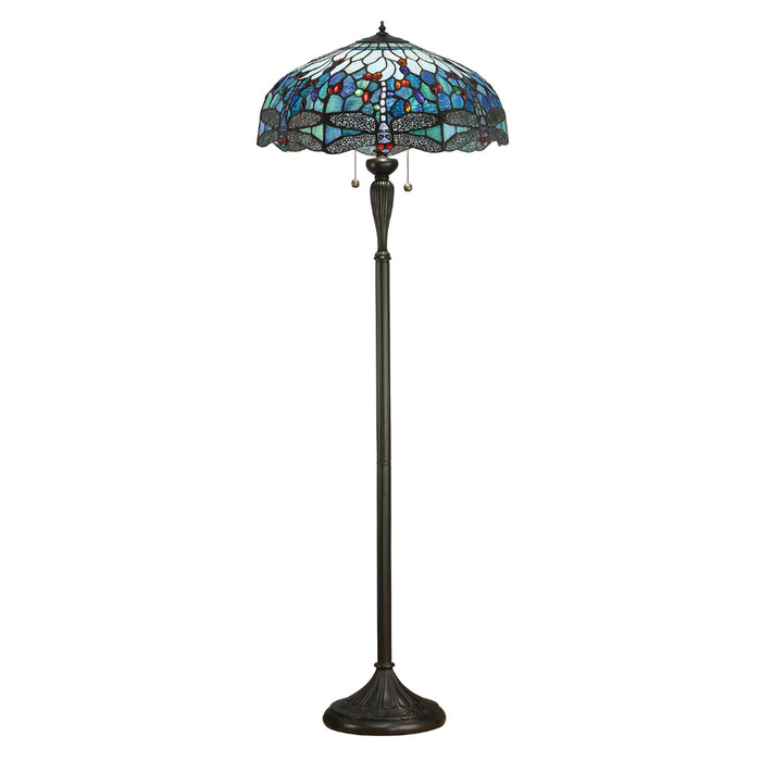 Dragonfly Blue Tiffany Floor Lamp