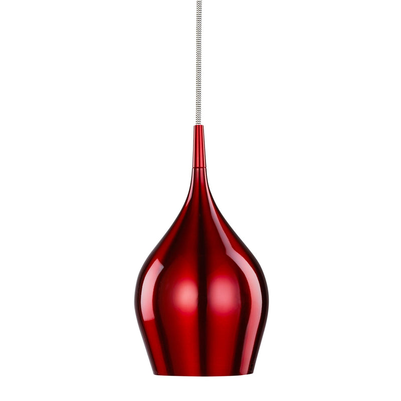 Searchlight Vibrant 1Lt  Red Pendant - Dia 12Cm • 6461-12RE
