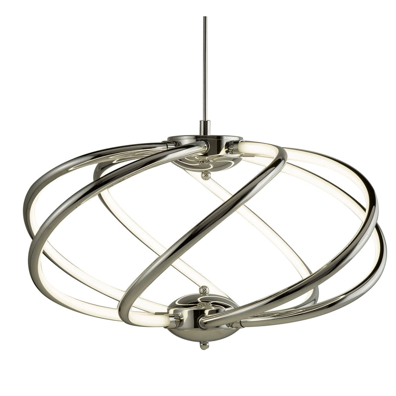 Searchlight Magic (Dim) 7 Curved Arm Led Pendant, Chrome • 6500-7CC
