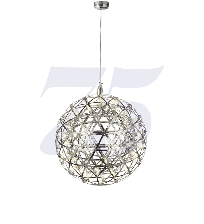 Searchlight Galaxy Chrome Led Metal Ball Pendant - 400Mm • 6501-400-LED