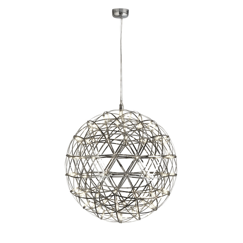 Searchlight Galaxy Chrome Led Metal Ball Pendant - 600Mm • 6503-600-LED
