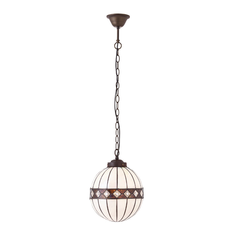 Fargo Small Globe Single Light Tiffany Pendant Ceiling Light
