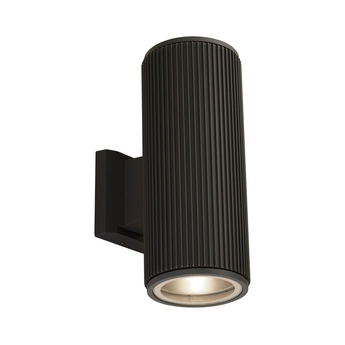 Searchlight Outdoor Up/Down Wall/Porch Light - Black With Clear Glass • 6872BK