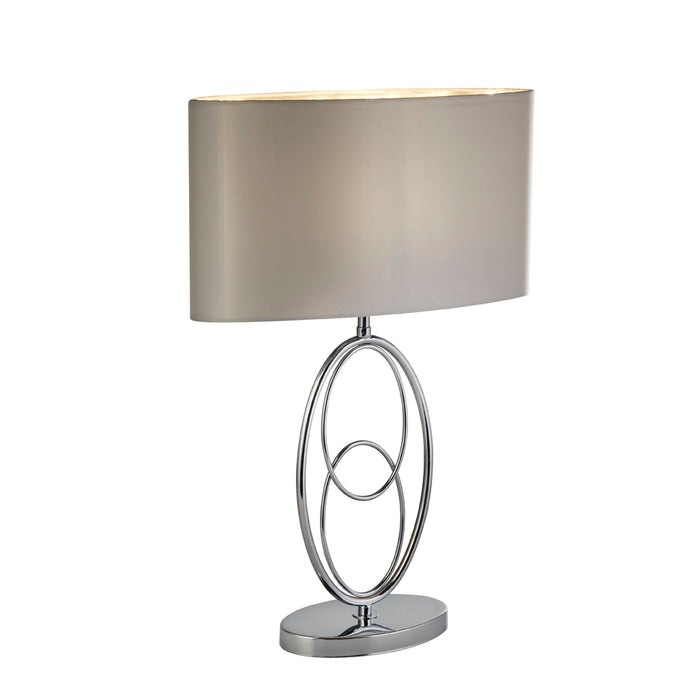 Searchlight Loopy 1Lt Table Lamp, Chrome With White Shade • 69041CC