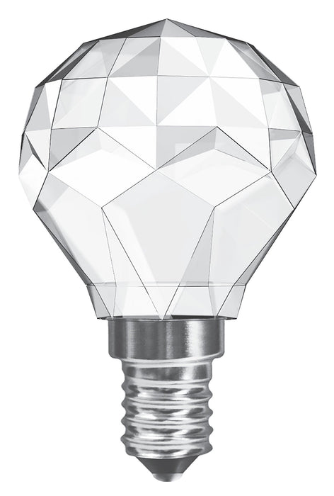 Luxram  CrystaLED Ball E14 3W Warm White 3000K, 300lm, Clear Crystal Finish, 3yrs Warranty • 700200143