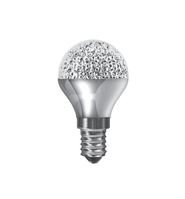 Luxram Kaleido LED Ball E14 Dimmable 3.5W White 6400K, 270lm, Chrome Finish, 3yrs Warranty • 700400011