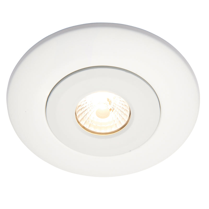 Saxby Lighting 70417 Converse Bezel Recessed Downlight Matt White Finish