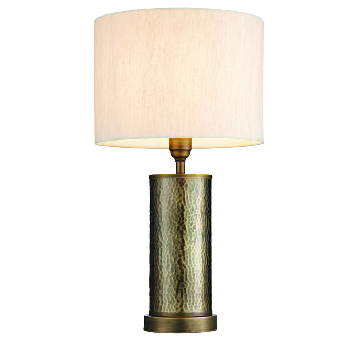 Endon Lighting 71591 Indara Single Light Table Lamp Aged Bronze Finish