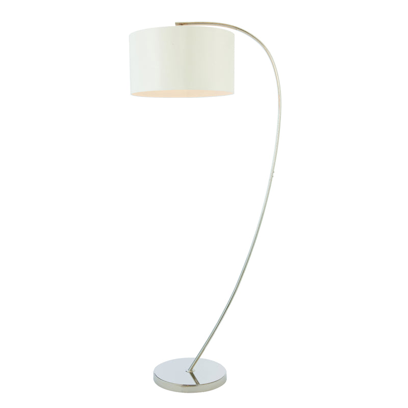 Endon Lighting 72388 Josephine Single Light Floor Lamp Bright Nickel Finish