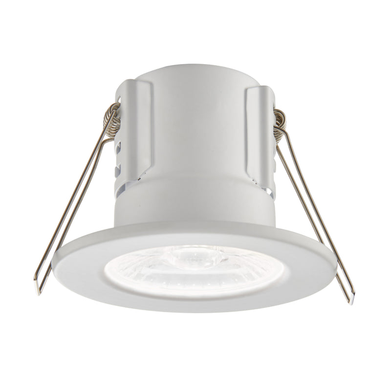 Saxby Lighting 73786 ShieldECO 500 IP65 LED Recessed Light Matt White Finish Cool White