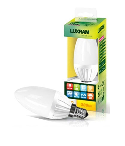 Luxram Value LED Candle Plus E14 3.5W Warm White 3000K 280lm  • 753155033