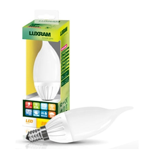 Luxram Value LED Candle Tip Plus E14 3.5W Warm White 3000K 280lm  • 754155033