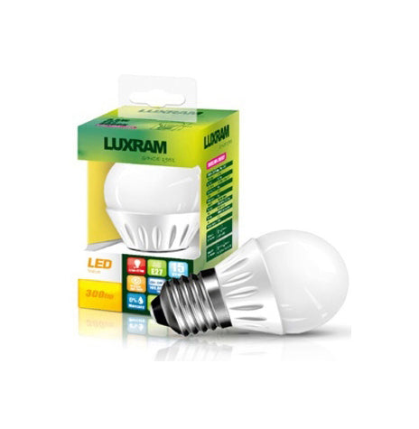 Luxram Value LED Ball Plus E27 3.5W Warm White 3000K 280lm  • 755281033