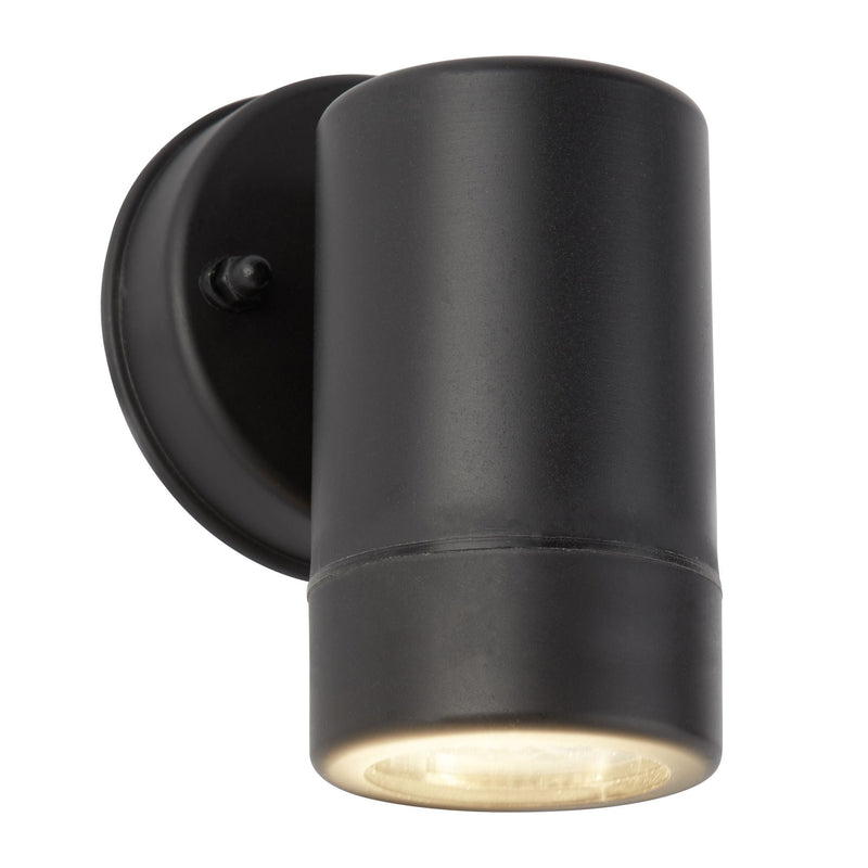 Searchlight Led Outdoor 1Lt Cylinder Pp Wall Bracket, Black • 7591-1BK