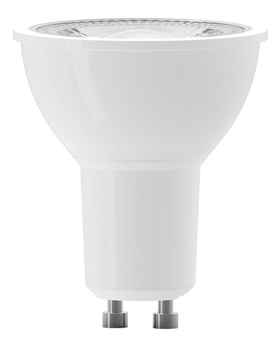 Luxram Focus LED GU10 5W Warm White 3000K, 350lm 100° SCOB, White Finish • 760404043
