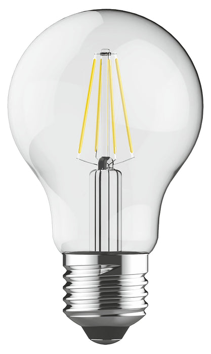 Luxram Value Classic LED GLS E27 Dimmable 4W Warm White 2700K, 470lm, Clear Finish • 763111233