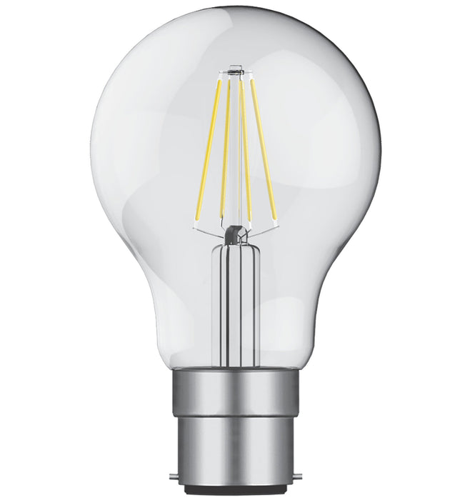 Luxram Value Classic LED GLS B22d Dimmable 8W Warm White 2700K, 806lm, Clear Finish • 763113253