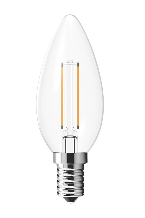 Luxram Value Classic LED Candle E14 2W Warm White 2700K, 250lm, Colour-Box (Clear) , 3yrs Warranty • 763411113