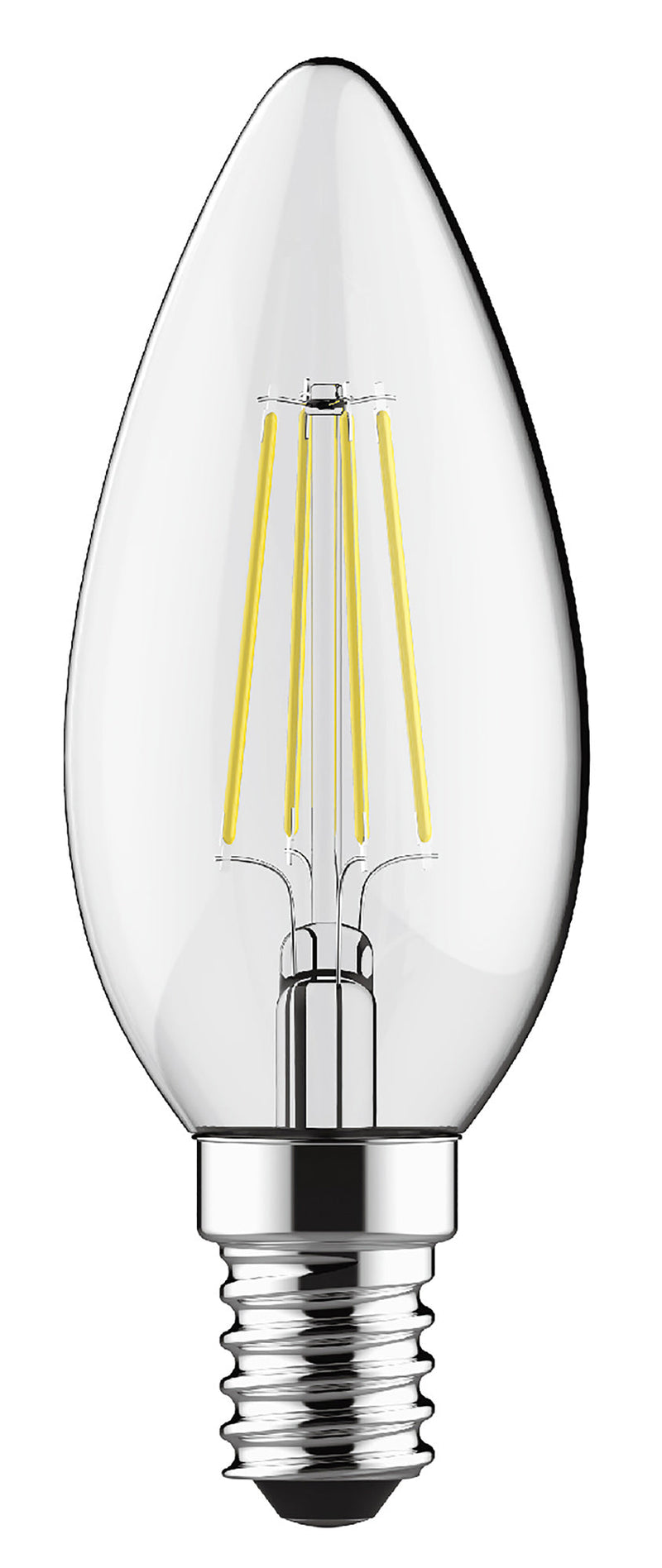 Luxram Value Classic LED Candle E14 4W 2700K Warm White, 470lm, Clear Finish • 763411133