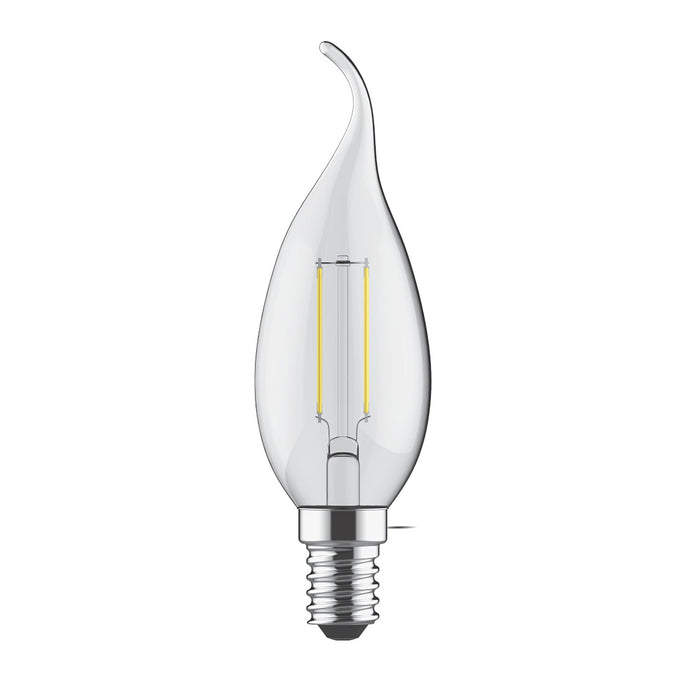 Luxram Value Classic LED Candle Tip E14 4W Warm White 2700K, 470lm, Clear Finish  • 763413133