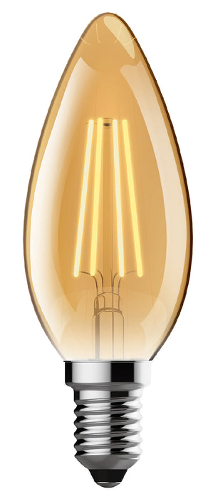 Luxram Value Vintage LED Candle E14 4W 2200K, 330lm, Gold Glass • 763421133
