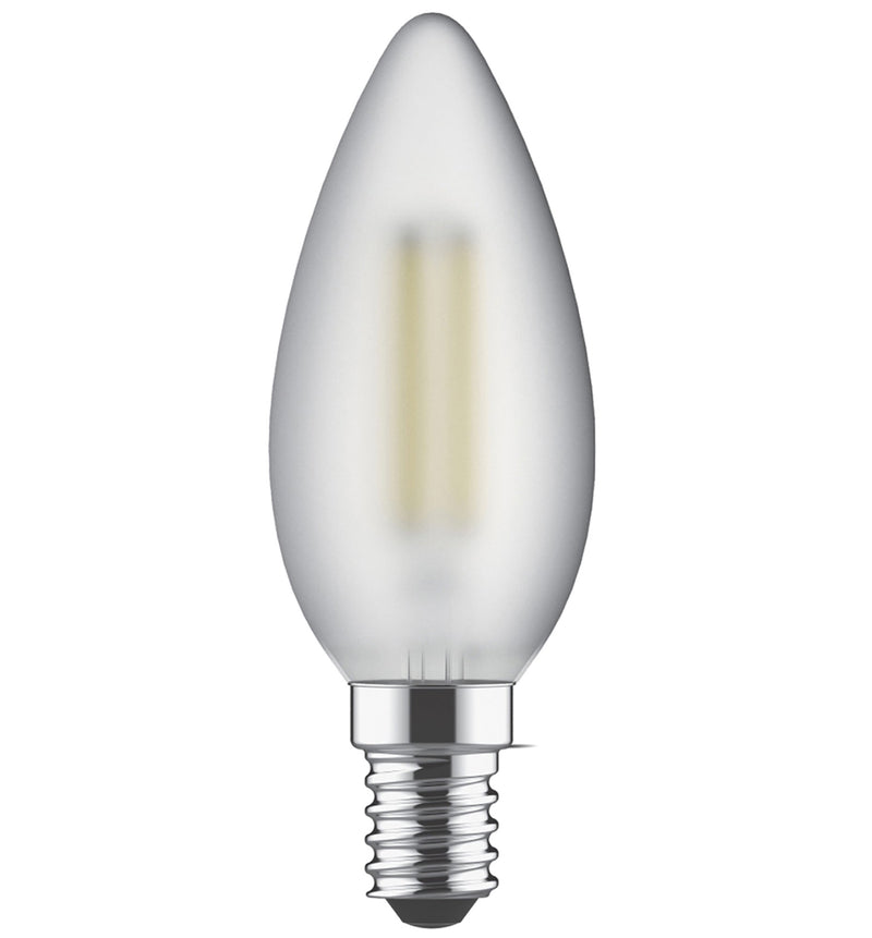 Luxram Value Classic LED Candle E14 4W Warm White 2700K, 470lm, Frosted Finish • 763431133