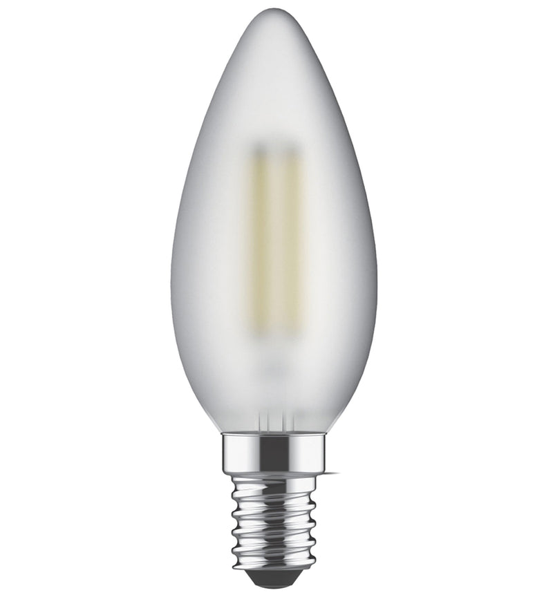 Luxram Value Classic LED Candle E14 4W Warm White 2700K, 470lm, Frosted Finish • 763431133