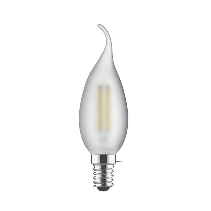 Luxram Value Classic LED Candle Tip E14 4W Warm White 2700K, 470lm, Frosted Finish • 763433133