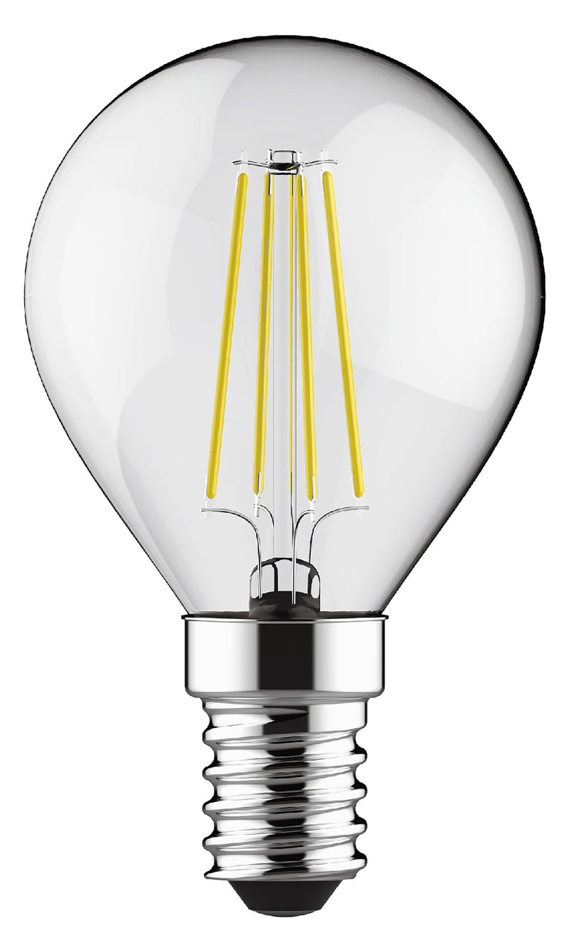 Luxram Value Classic LED Ball E14 Dimmable 4W Warm White 2700K, 400lm, Clear Finish • 763512233