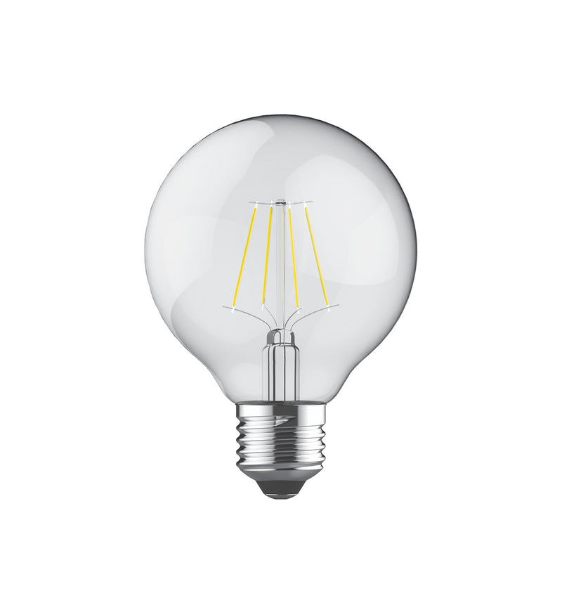 Luxram Value Classic LED Globe 80mm E27 8W Warm White 2700K, 806lm, Clear Finish • 763616143