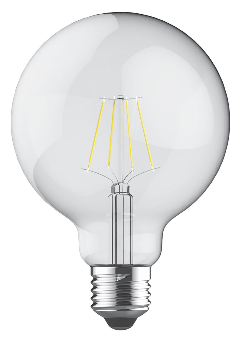 Luxram Classic LED Globe 95mm E27 6.5W Warm White(Clear) 806lm, 2yrs Warranty • 763717183