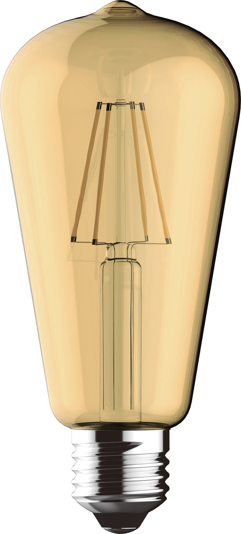 Luxram Value Vintage LED Rustica Tradition Tip/M ST64 E27 4W 2200K, 330lm, Amber Finish • 763721133