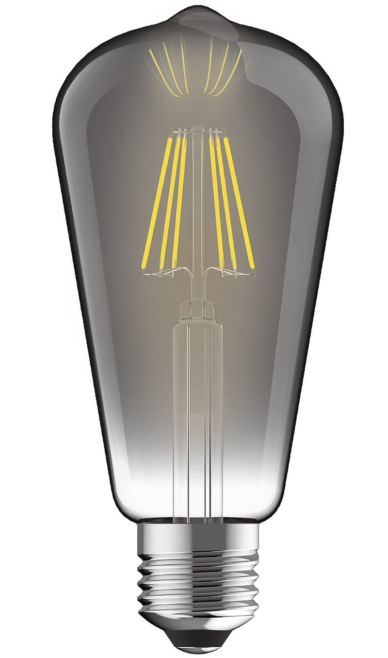 Luxram Value Vintage LED Rustica Tradition Tip ST64 E27 6.5W Dimmable 4000K Natural White Smoke, 3yrs Warranty • 763721252