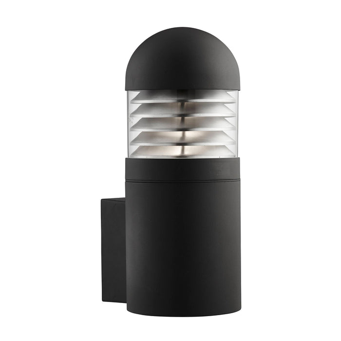 Searchlight Bronx  - Bollards & Post Lamps - Large Outdoor Cylinder Wall Bracket - Black • 7899BK