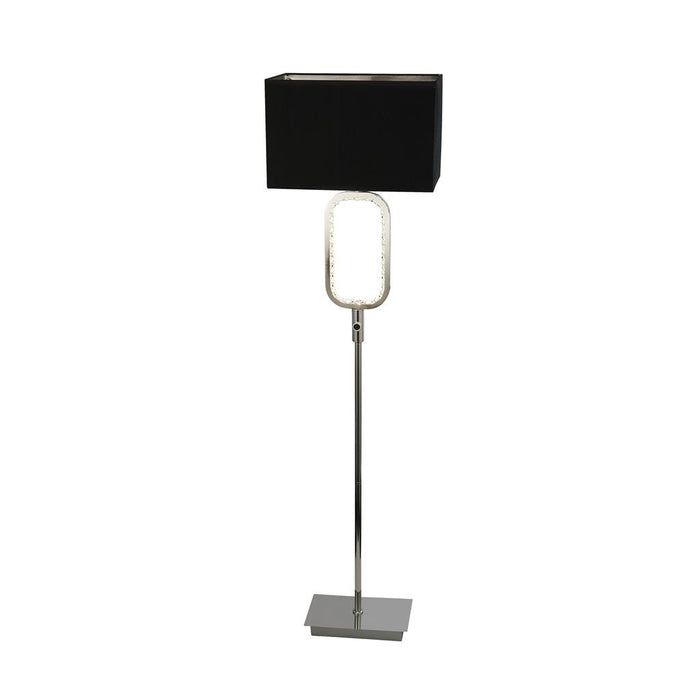 Searchlight Aura Chrome Floor Lamp With 1 X E27 Holder And Led With Crystal Glass • 7959CC