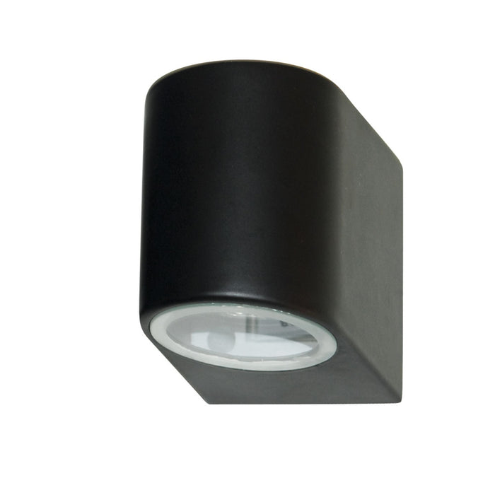 Searchlight Led Outdoor & Porch (Gu10 Led) Ip44 Wall Light 1Lt Black Bulbs Not Inc • 8008-1BK-LED