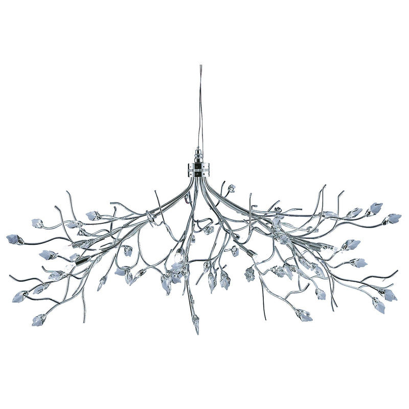 Searchlight Wisteria Maple Leaf 8Lt Pendant • 8110-10CC
