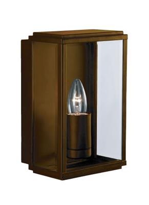 Searchlight Box - Outdoor Wall & Porch  Light - 1Lt  Rect Box Rust Brown • 8204RUS