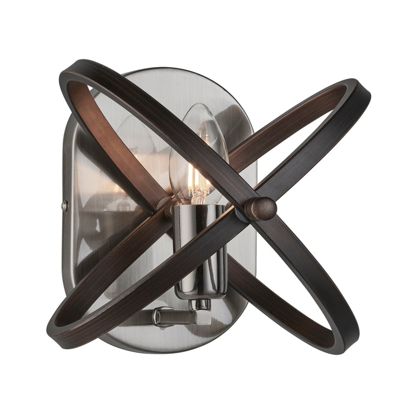 Searchlight Hoopla 1Lt Wall Light, Pewter • 8241PW