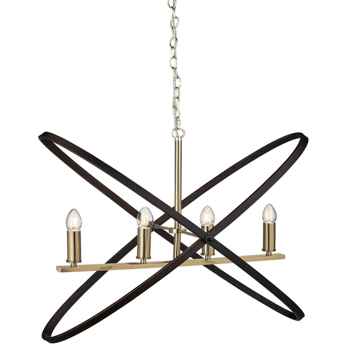 Searchlight Hoopla 4Lt Pendant, Bronze • 8244-4BZ