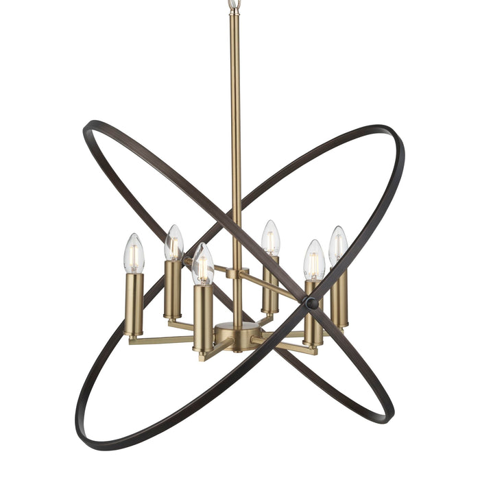 Searchlight Hoopla 6Lt Pendant, Bronze • 8246-6BZ