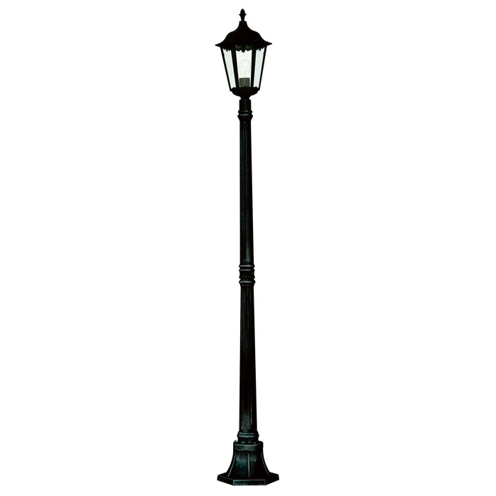 Searchlight Alex Outdoor Post Lamp - 1Lt Black Ht183Cm • 82508BK