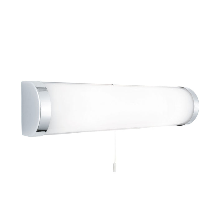 Searchlight Poplar Bathroom Lt - 2Lt Chrome Wb - White Glass Tube Ip44 • 8293CC