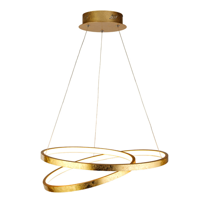 Searchlight Float Led Gold Leaf Pendant • 8761GO