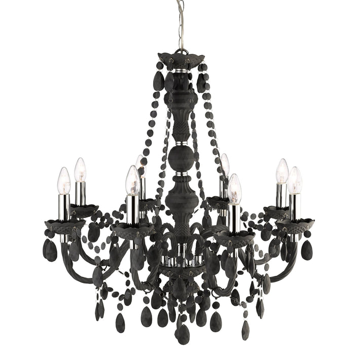 Searchlight Marie Therese - 8Lt Ceiling, Charcoal Grey Acrylic • 8888-8GY