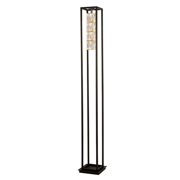 Searchlight Elevator 1Lt Floor Lamp - With Matt Black Frame. • 89563BK
