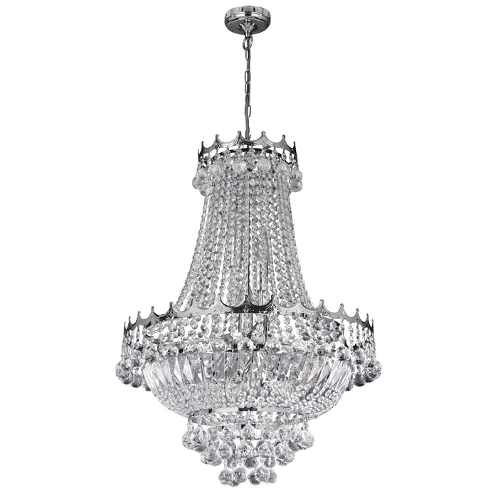 Searchlight Versailles -  9Lt 52Cm Chrome Chandelier Cw Xtal • 9112-52CC