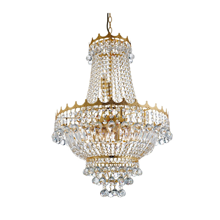 Searchlight Versailles  - 9Lt 52Cm Gp Crystal Chandelier • 9112-52GO