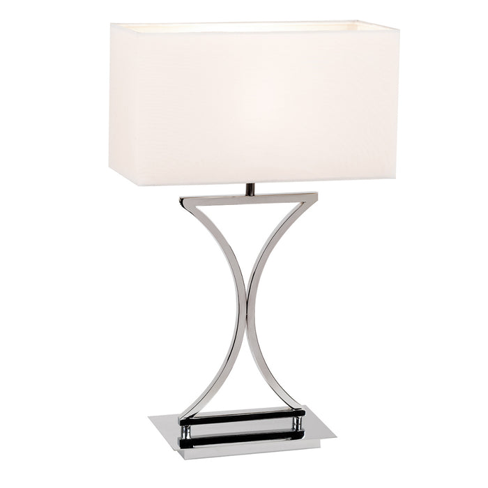 Endon Lighting 96930-TLCH Epalle Single Light Table Lamp Chrome Finish